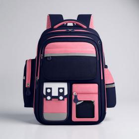 Sac à Dos Enfant pour École primaire de Haute Qualité Bleu et Rose – حقيبة ظهر مدرسية للأطفال أزرق ووردي